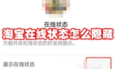 淘宝在线状态怎么隐藏